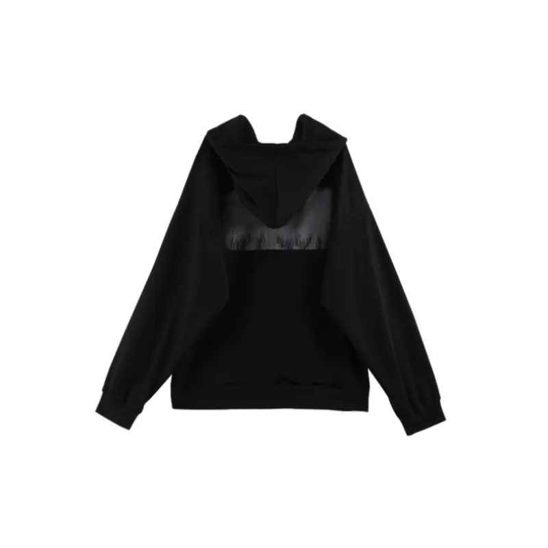 Vintage Graffiti Art Black Hooded Sweatshirt-1