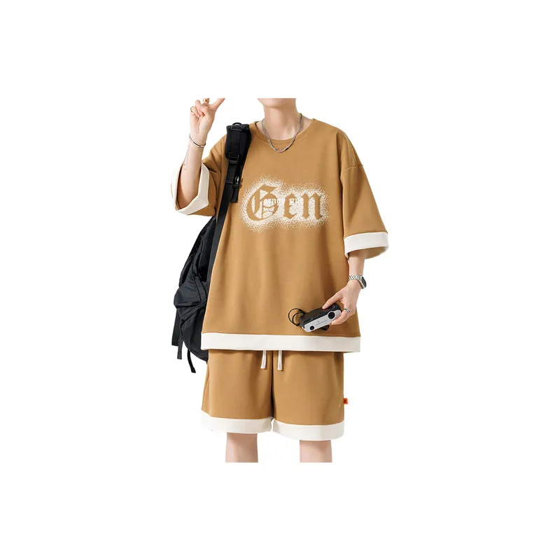 Quick Drying Short Sleeved Retro Suit-8