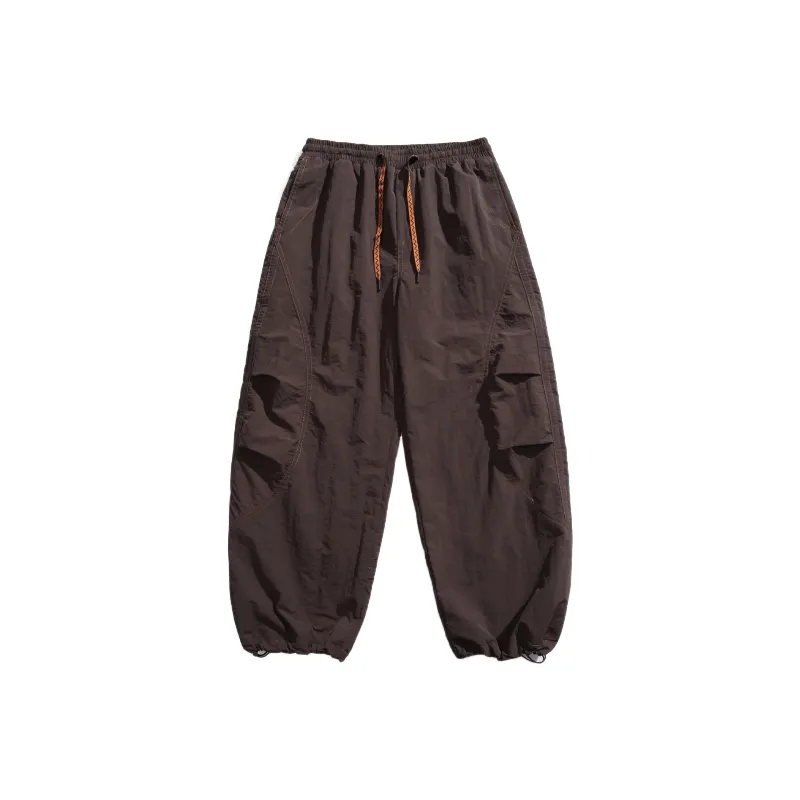 Casual Loose Blended Synthetic Fabrics Cargo Pants-0