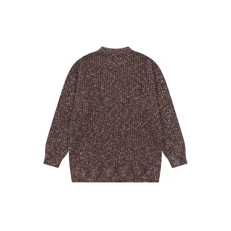 Retro Embroidery Cotton Blended Fabric Sweater-3