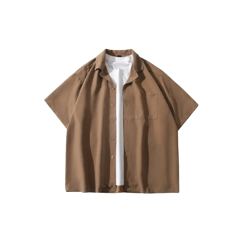 Retro Casual Blended Synthetic Fabrics Shirt-2