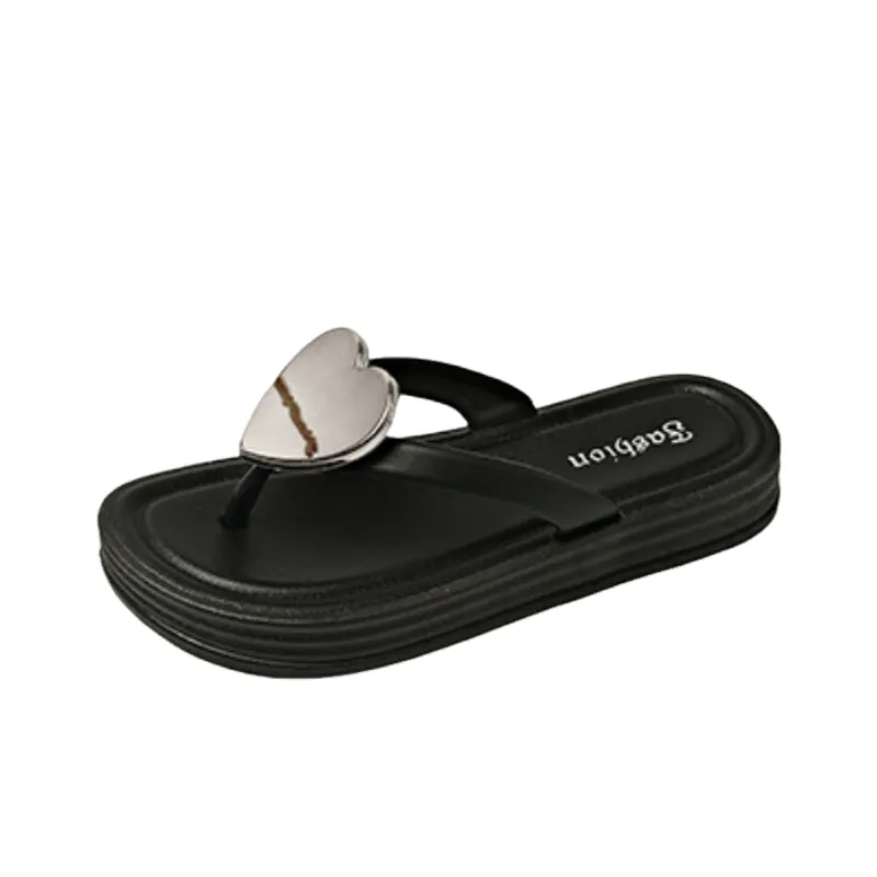 Fashionable Heart Beach Sandals-5