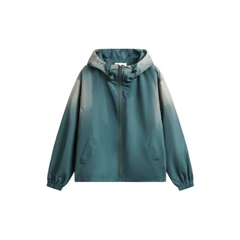 Retro Mountain Loose Gradient Outdoor Hooded Jacket-3