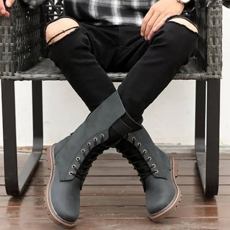 Retro Trendy Knee high Boots-5