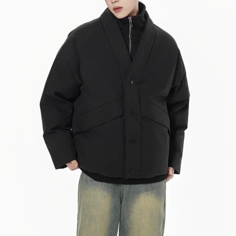 Simple Trendy Quilted Jacket-2