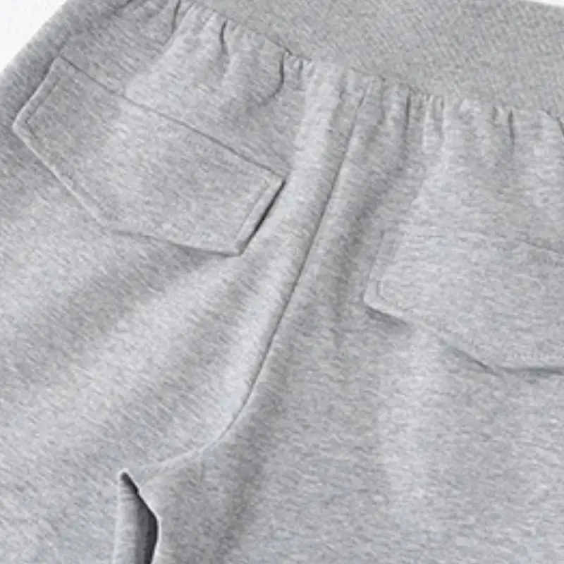 Simple Sporty Cotton Casual Pants Women-10