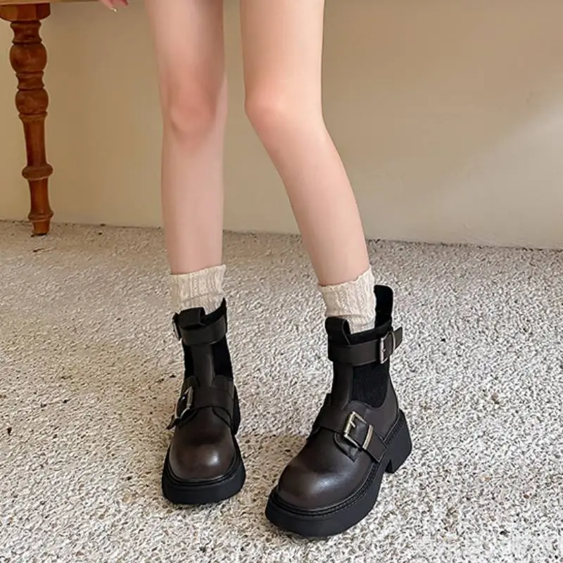 Retro Fashionable Ankle Boots-5