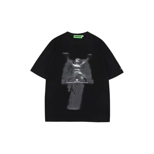 Hip Hop High Street Diablo Graffiti Short sleeved T shirt