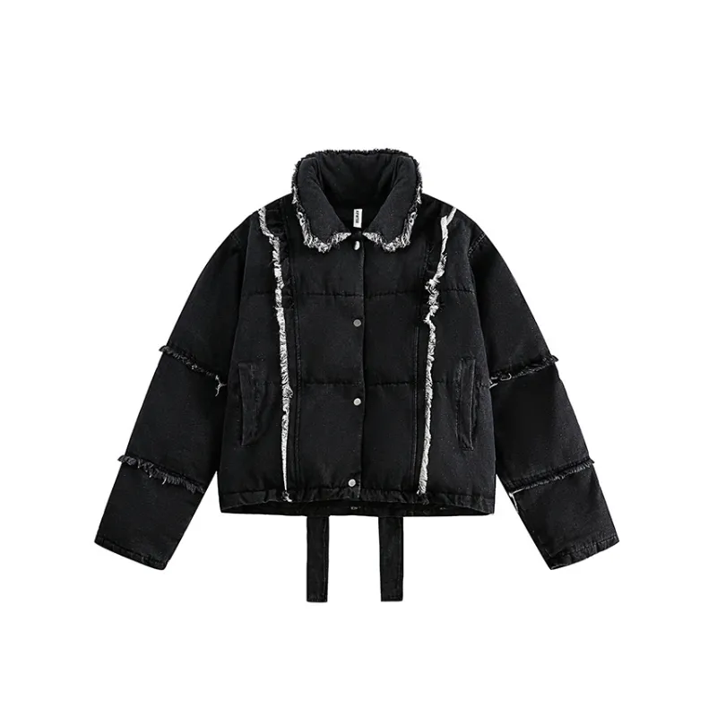 Washed Ruffled Cotton Coat