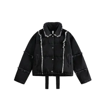 Washed Ruffled Cotton Coat