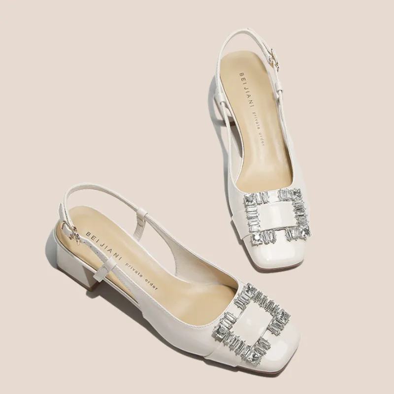 Glamorous Rhinestone High Heels-5