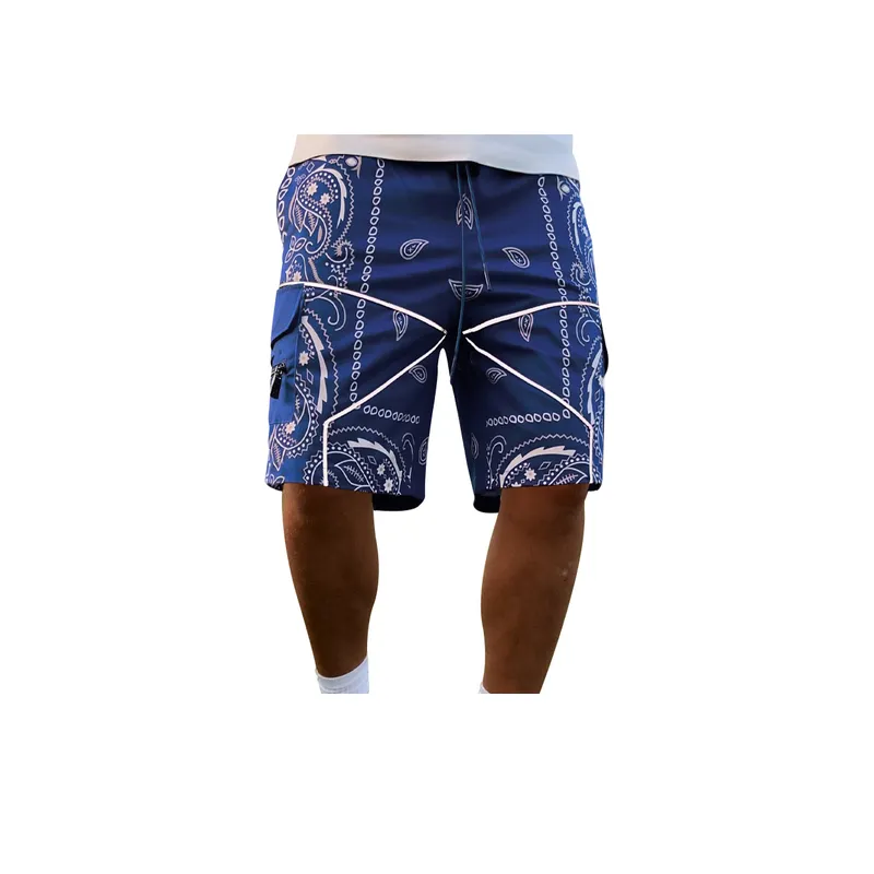 Casual Straight Shorts with Multi Pockets-5
