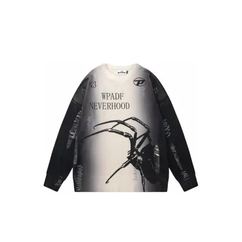 Casual Ripped Spider Sweater