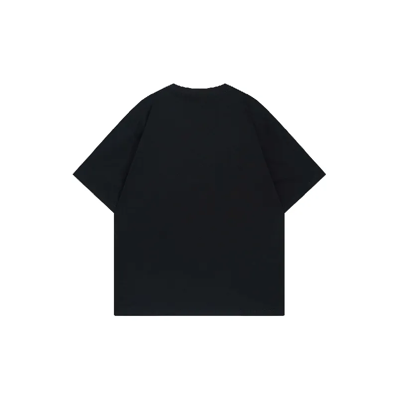 Street Loose Cotton Blended Fabric T Shirt-3