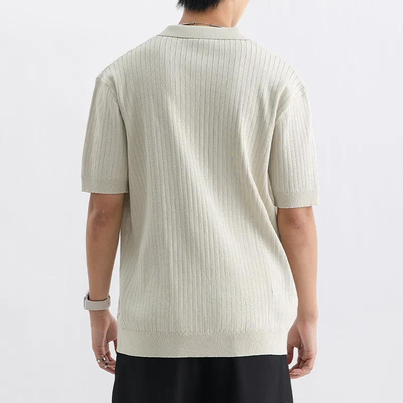 Casual Business Blended Synthetic Fabrics T Shirt-13