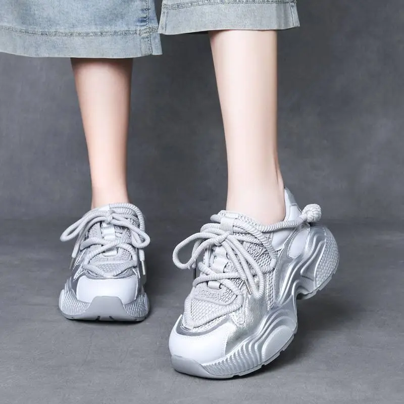 Simple Breathable Platform Shoes-1