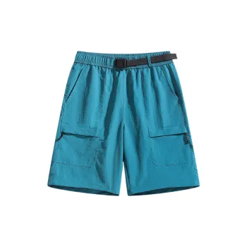 Fashionable Sporty Nylon Cargo Shorts