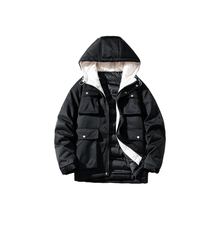 Street Style Insulated Workwear Cotton Jacket-2