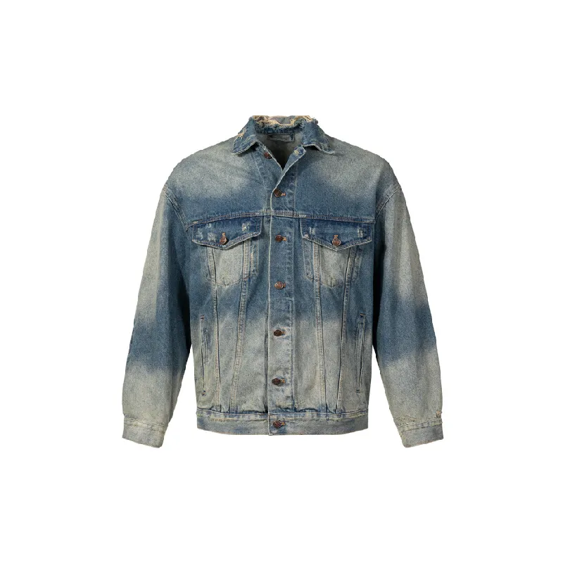 Fashionable Loose Denim Jacket-0