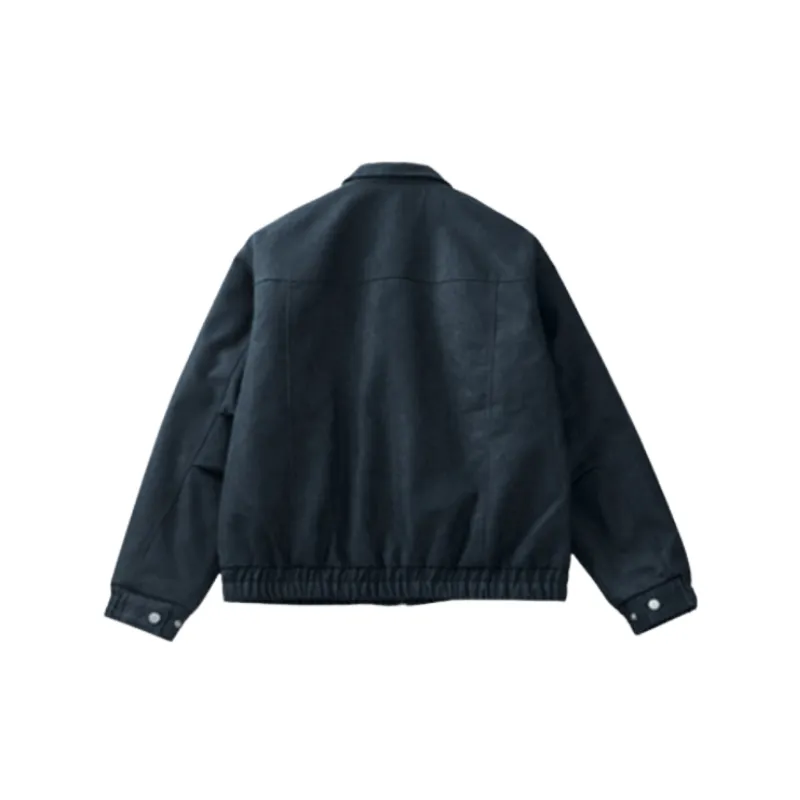 Loose Casual Cotton Blended Fabric Jacket-1