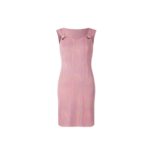 Simple Plain Polyester Dress Women