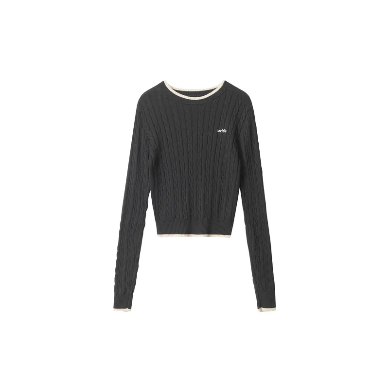 Retro Casual Sweater Women-0