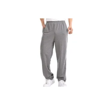 Trendy Loose Cotton Blended Fabric Knit Sweatpants