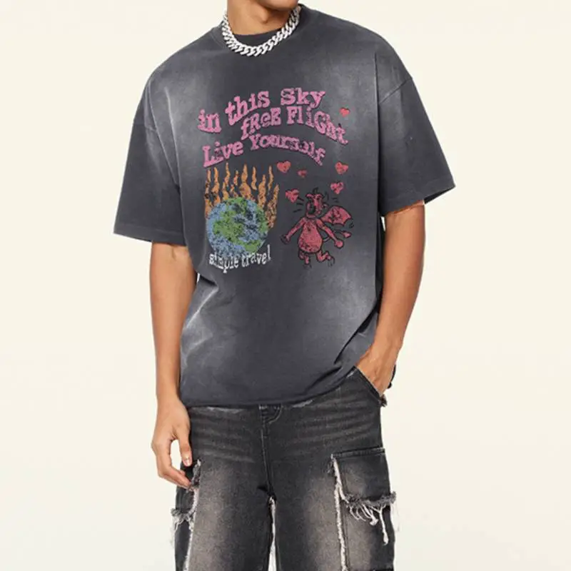 Basics Fashionable 100% Cotton T Shirt-4