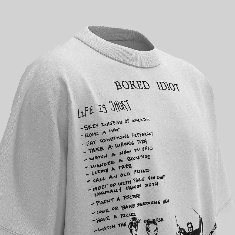 Retro Loose 100% Cotton T Shirt-6
