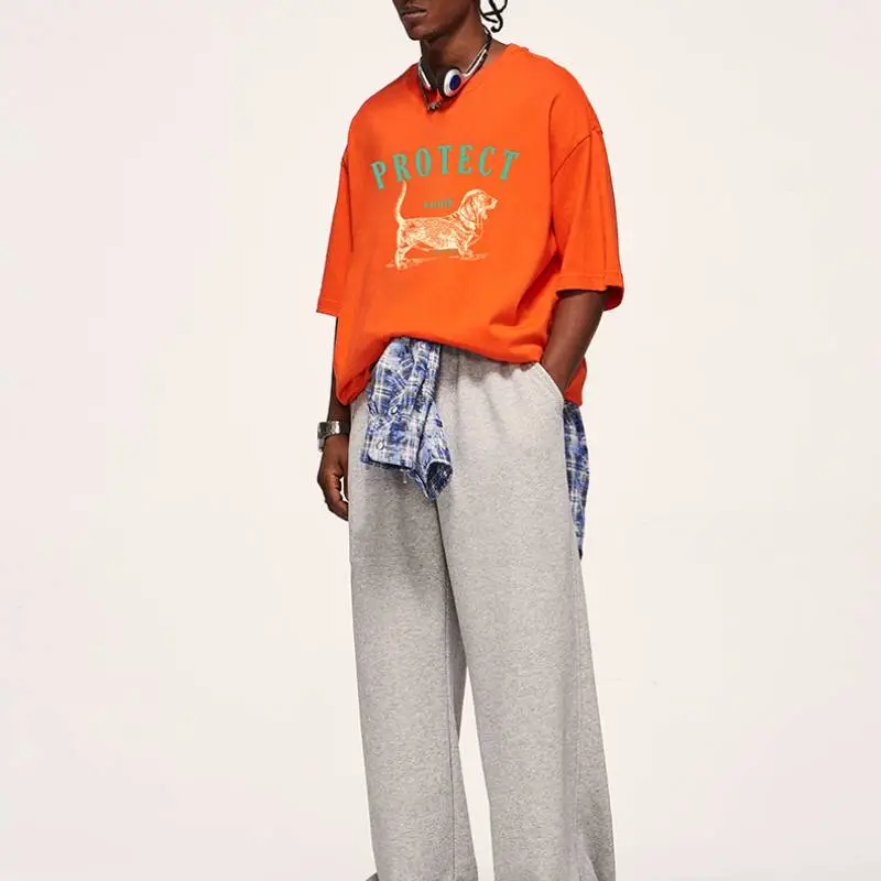 Casual Loose 100% Cotton T Shirt Unisex-3