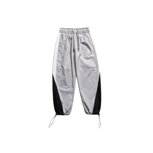 Sporty Loose Polyester Casual Pants