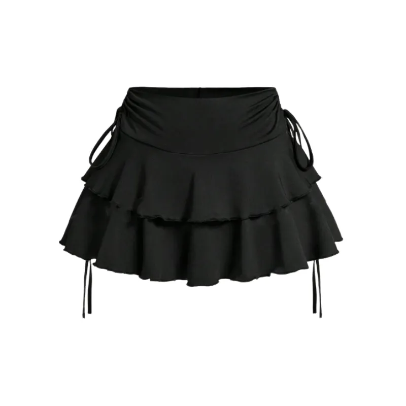 Fashionable Plain Spandex Casual Skirt Women-0