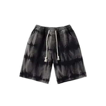 Retro Loose Tie Dyed Baggy Denim Shorts