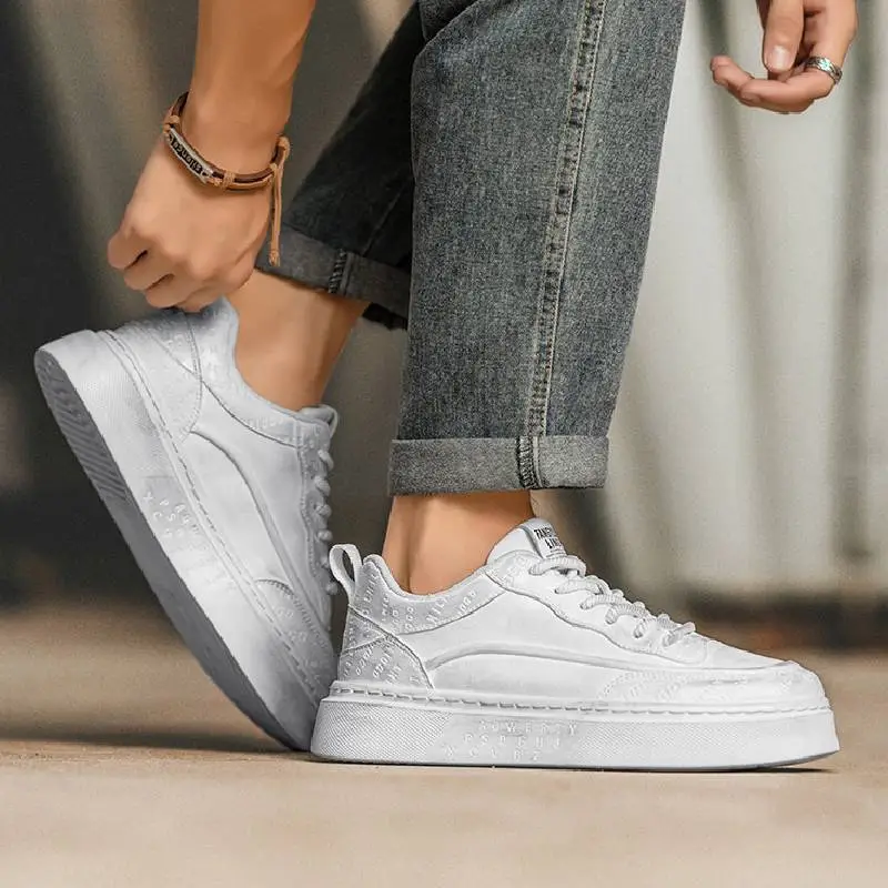 Retro Distress Stylish Skateboarding Shoes-6