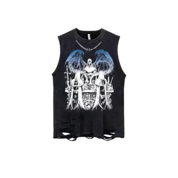 Retro Large Size Personalized Sleeveless Vest