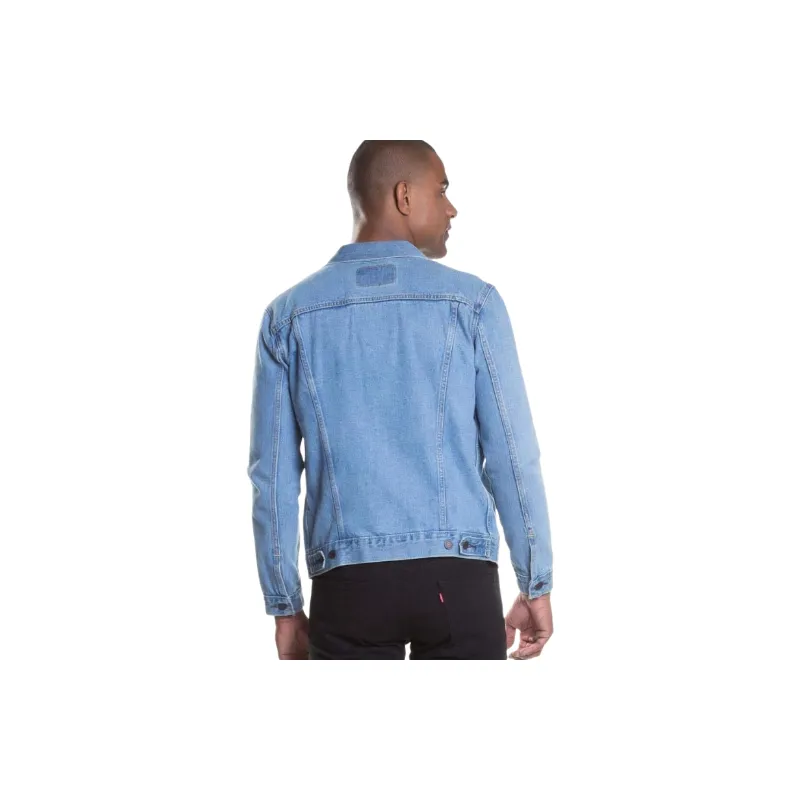 Casual Plain Denim Jacket Man-3