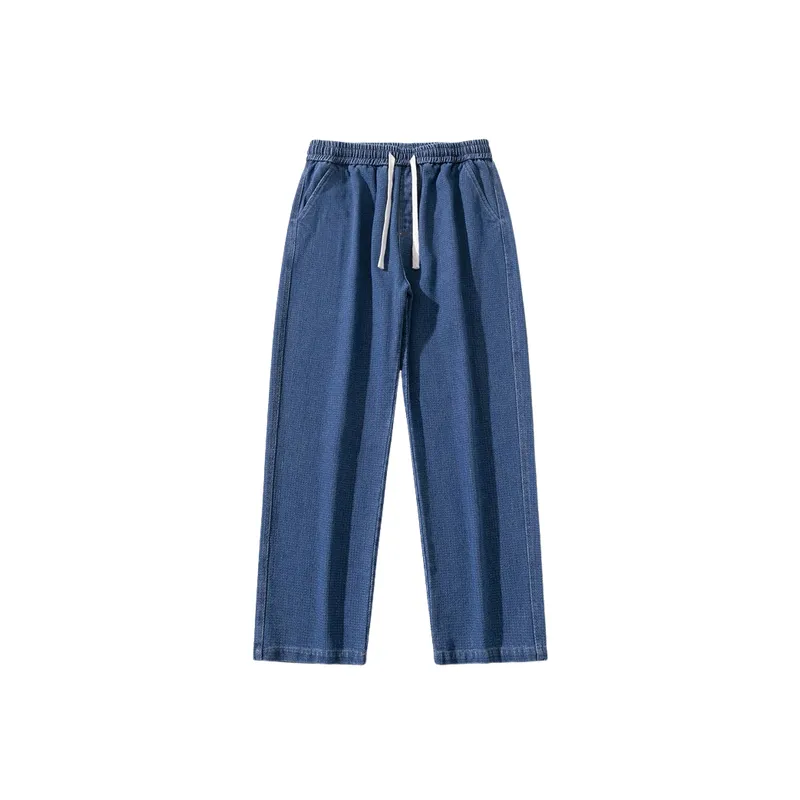 Fashionable Simple Loose Jeans-0