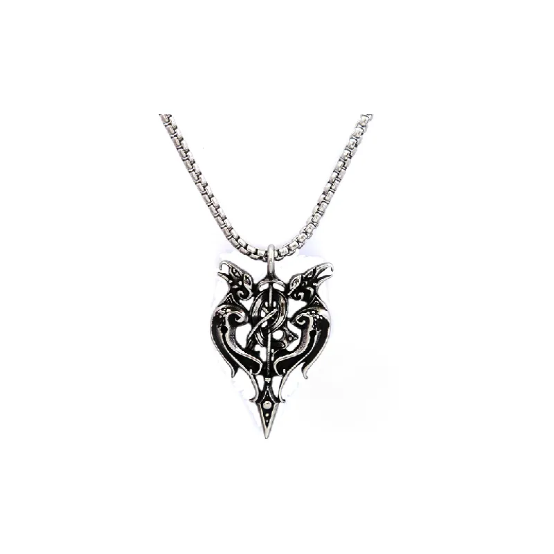Stainless Steel Personality Necklace-0