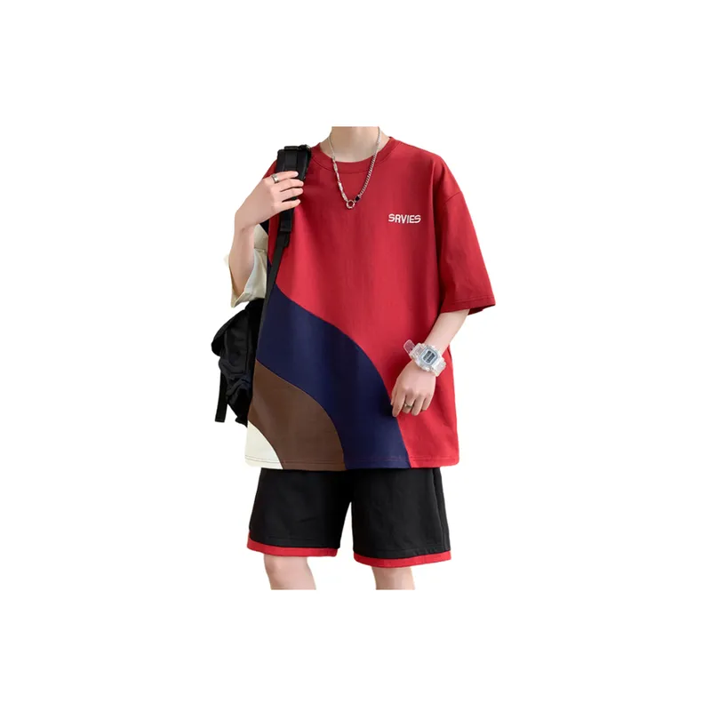 Short Sleeved Two Piece Sportswear-9