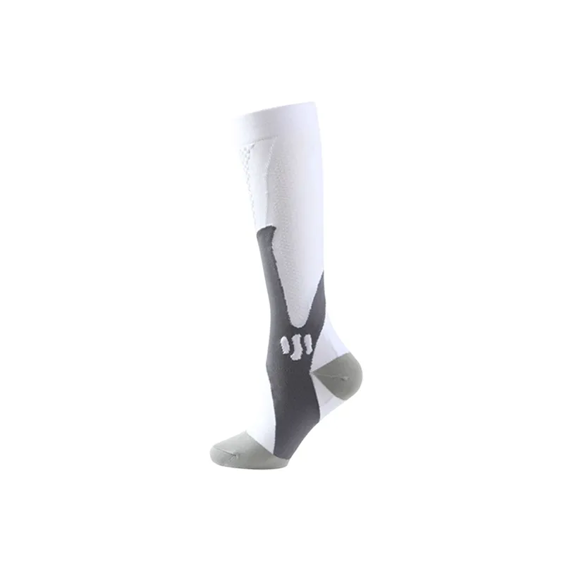 Sporty Simple Nylon Yarn Mid Calf Sock-2