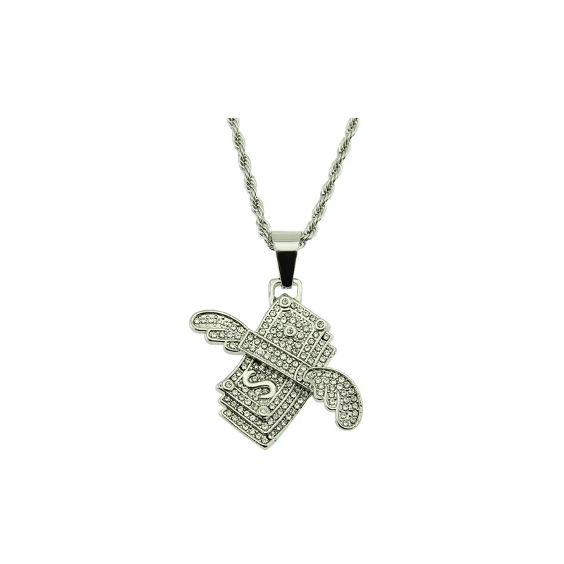Angel Wings Pendant Necklace-0