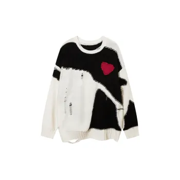 Destruction Stitching Crewneck Knitwear