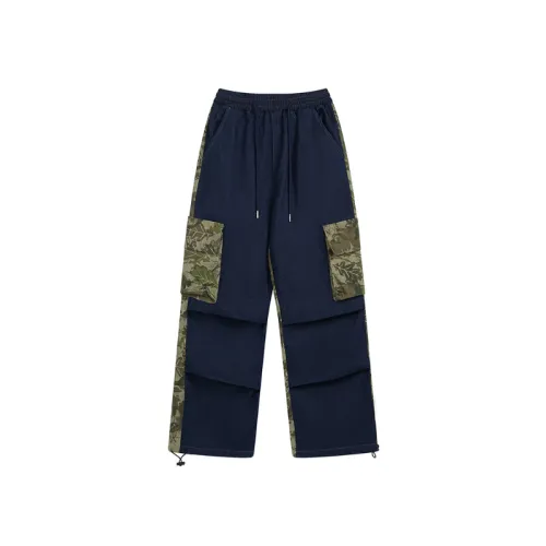 Retro Multi-Pocket Loose Pants