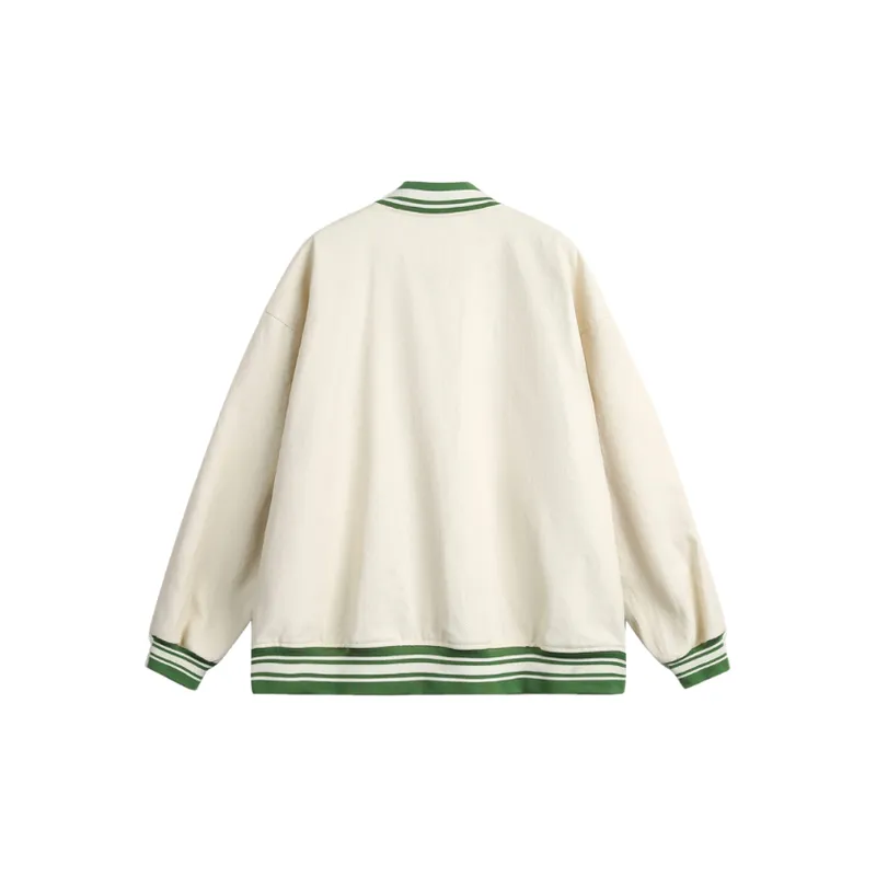 Tide Brand Embroidered Leather Jacket-3