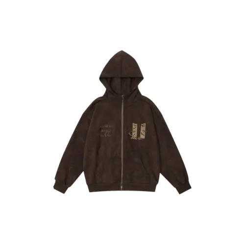 Faux Suede Retro Hooded Jacket
