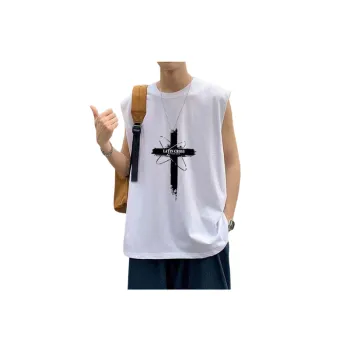 Casual Large Size Sleeveless T Shirt   Trendy Sports Two Sets