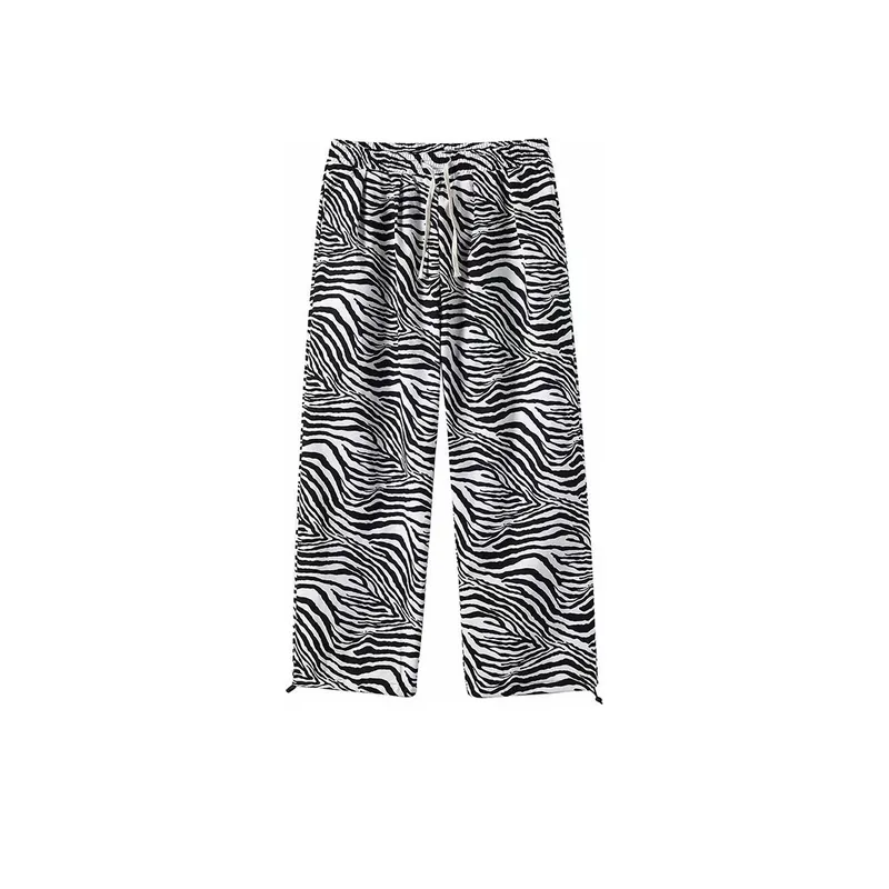 Trendy Zebra Pattern Pants-0