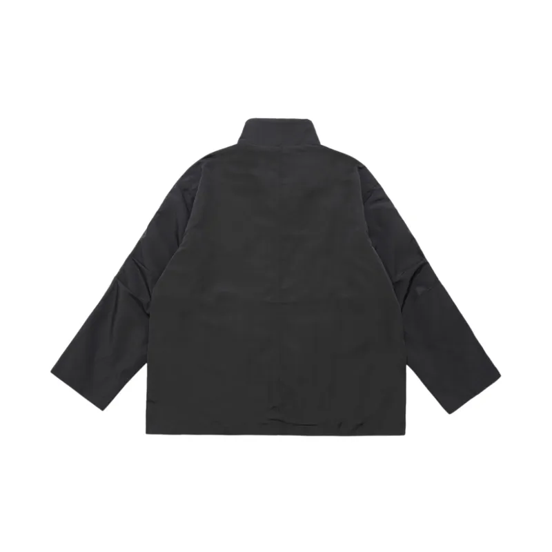 Stand Collar Zipper Coat-1
