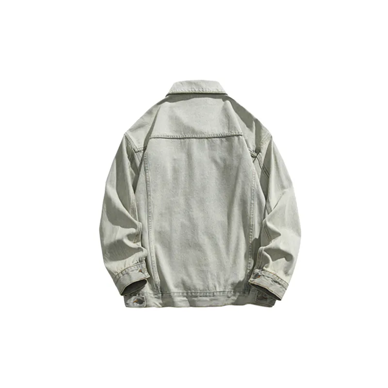 Street Retro Cotton Blended Fabric Jacket-1