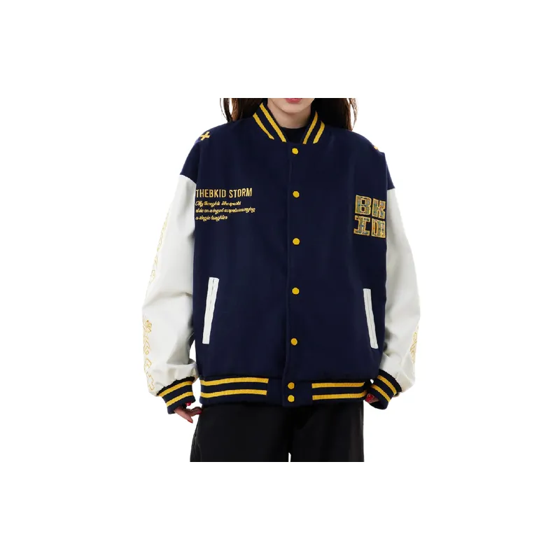 Embroidery Letter Cotton Jacket-4